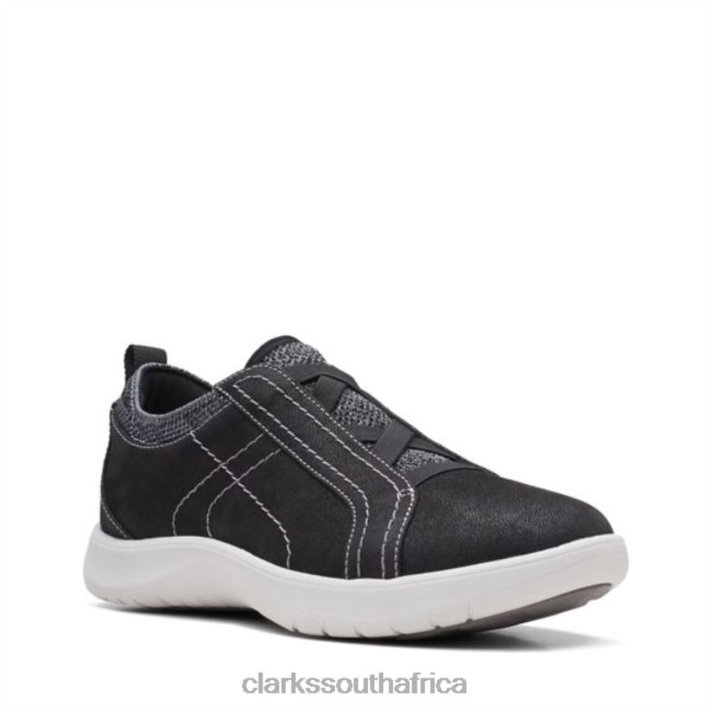 Clarks Black Textile Adella Trace Black Textile 840406353 Women Clarks Black Textile