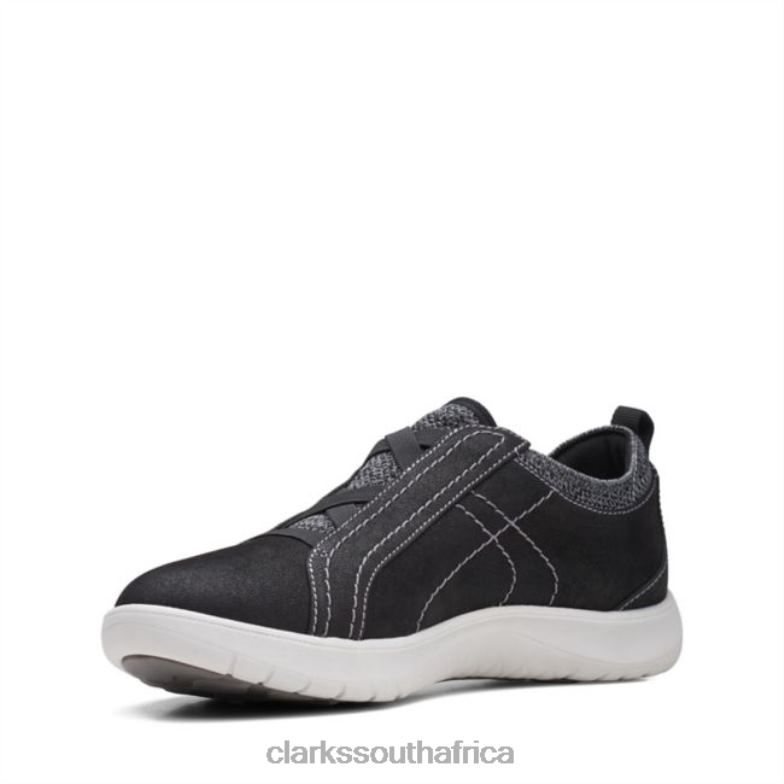 Clarks Black Textile Adella Trace Black Textile 840406353 Women Clarks Black Textile