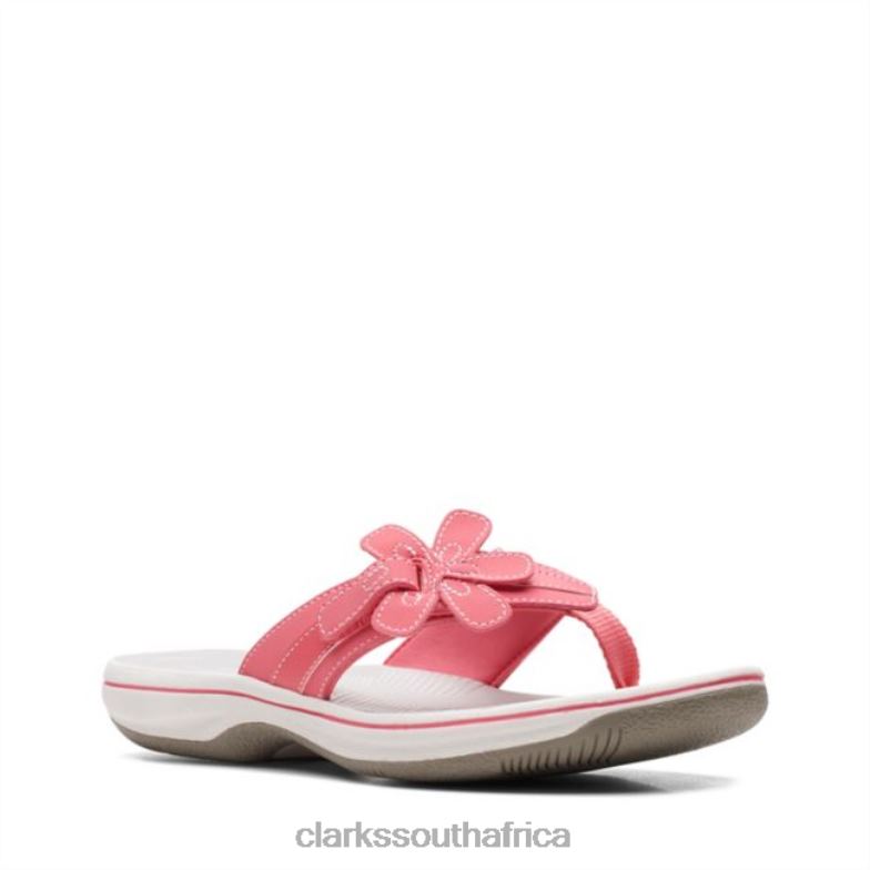 Clarks Brinkley Flora Bright Coral Bright Coral 840406426 Women Clarks Bright Coral