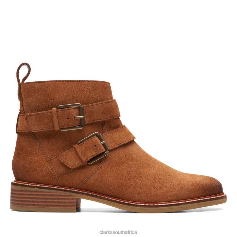 Clarks Cologne Buckle Dark Tan Suede Dark Tan Suede 840406146 Women Clarks Dark Tan Suede