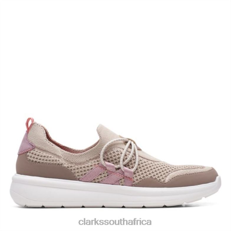 Clarks Ezera Run Taupe Combi Taupe Combi 840406338 Women Clarks Taupe Combi