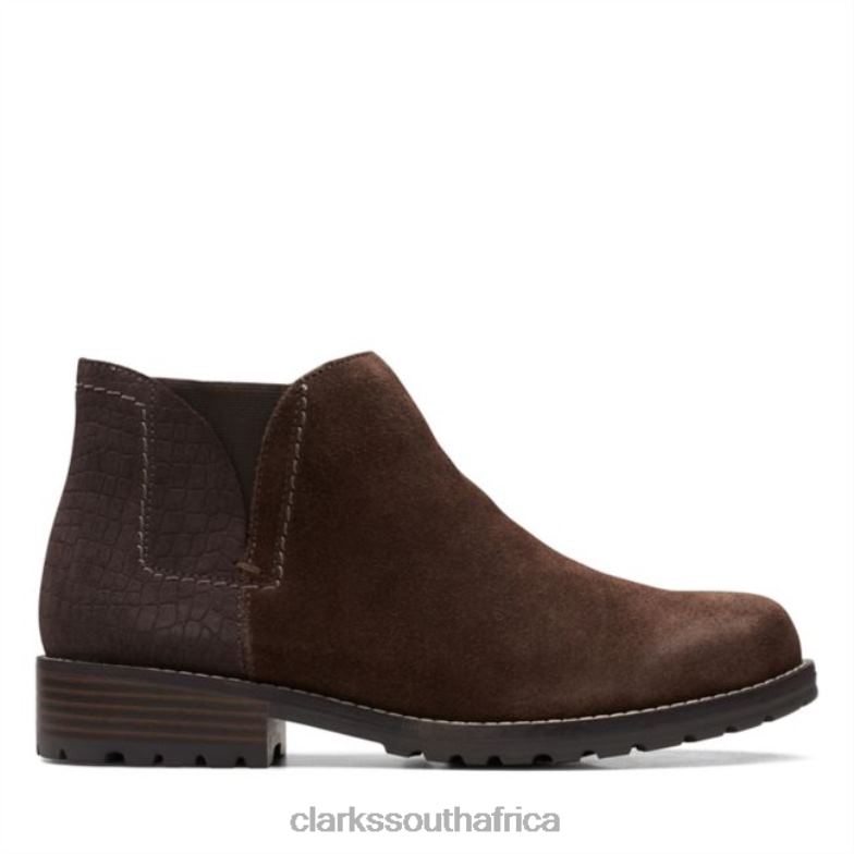 Dark Brown Combi Clarks Clarkwell Demi Dark Brown Combi 840406000 Women Clarks Dark Brown Combi