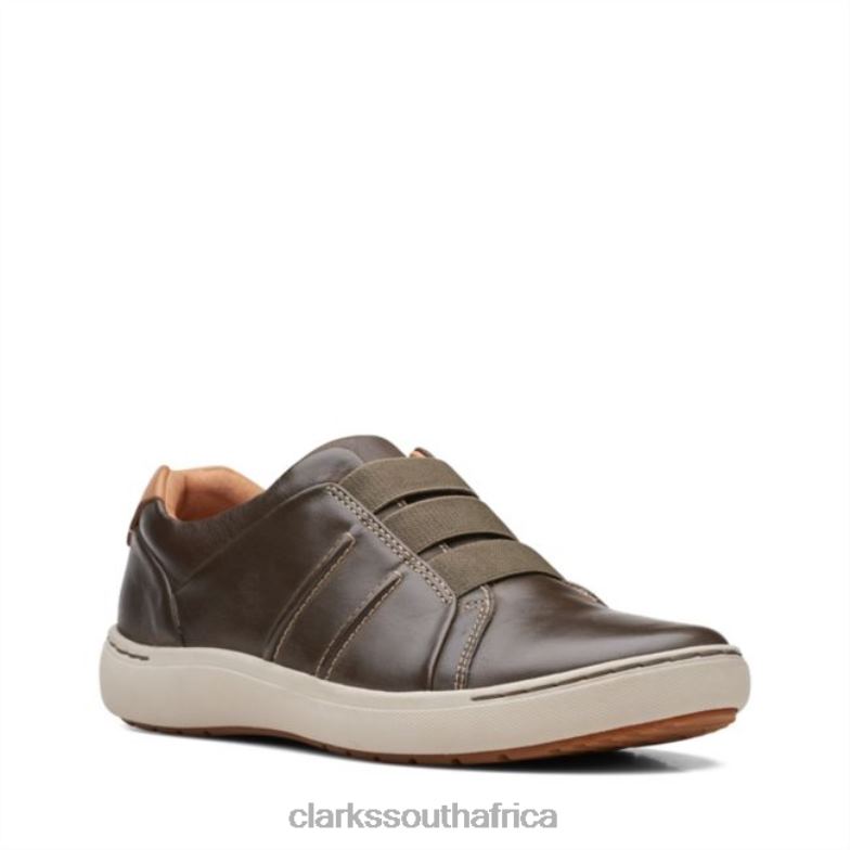 Dark Olive Leather Nalle Ease Dark Olive Leather Clarks 840406028 Women Clarks Dark Olive Leather