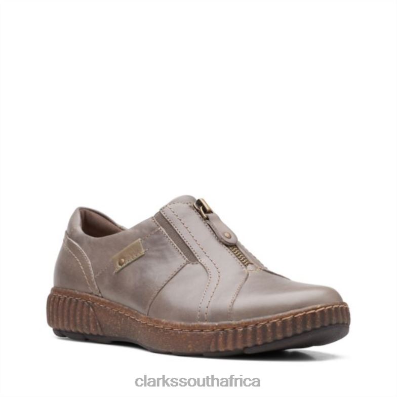 Darktaupe Leather Magnolia Zip Darktaupe Leather Clarks 840406124 Women Clarks Darktaupe Leather