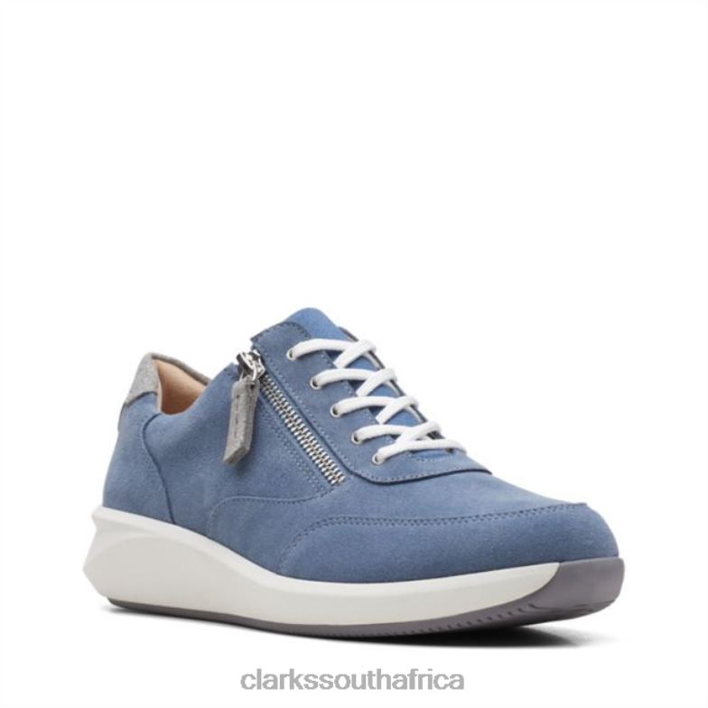 Denim Blue Suede Clarks Un Rio Zip Denim Blue Suede 840405984 Women Clarks Denim Blue Suede
