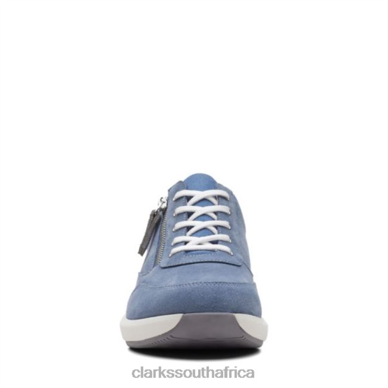 Denim Blue Suede Clarks Un Rio Zip Denim Blue Suede 840405984 Women Clarks Denim Blue Suede
