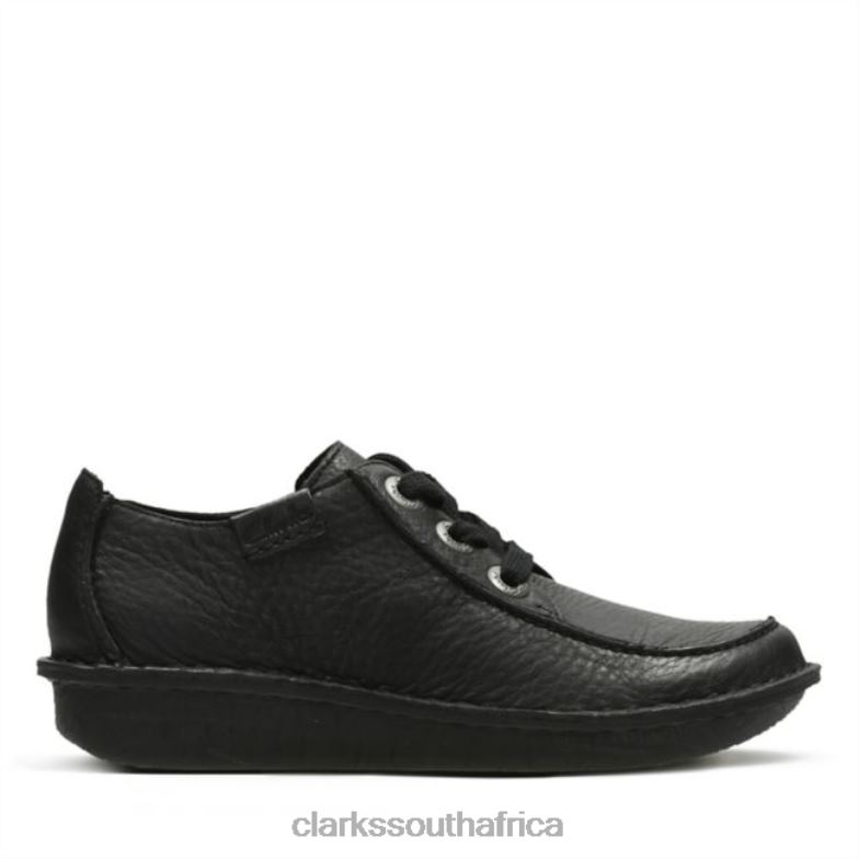 Fun Ny Dream Black Leather Black Leather Clarks 840405062 Women Clarks Black Leather