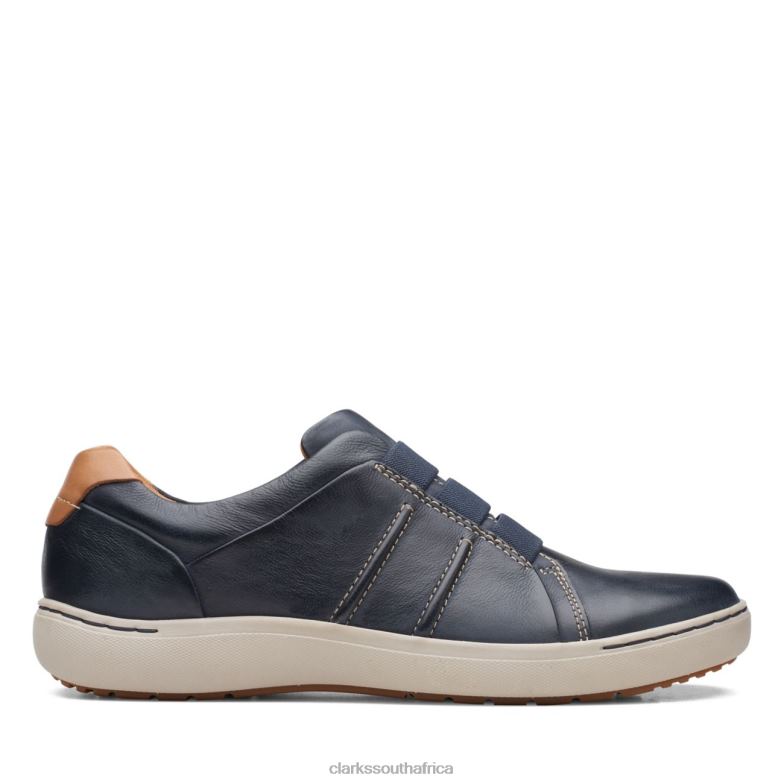 Nalle Ease Navy Leather Navy Leather Clarks 840406030 Women Clarks Navy Leather
