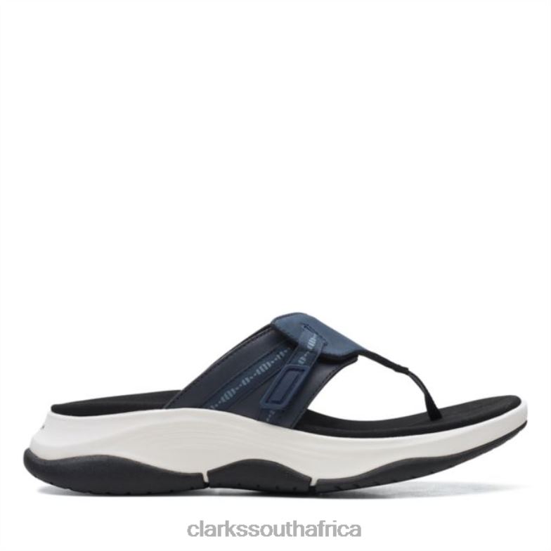 Navy Combination Clarks Wave 20 Sea Navy Combination 840406363 Women Clarks Navy Combination