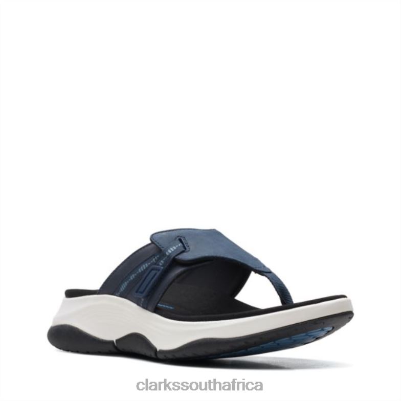 Navy Combination Clarks Wave 20 Sea Navy Combination 840406363 Women Clarks Navy Combination