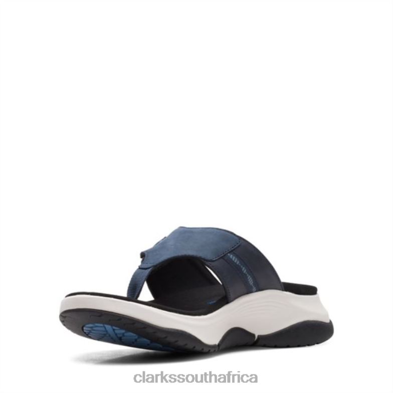 Navy Combination Clarks Wave 20 Sea Navy Combination 840406363 Women Clarks Navy Combination