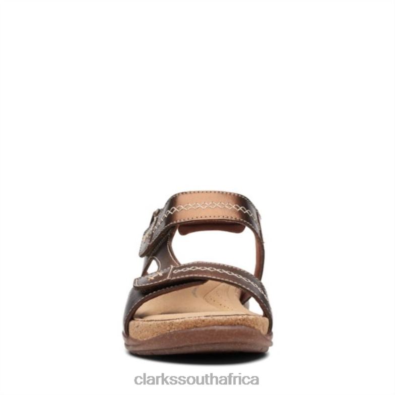 Roseville Mae Metallic Leather Clarks Metallic Leather 840406551 Women Clarks Metallic Leather