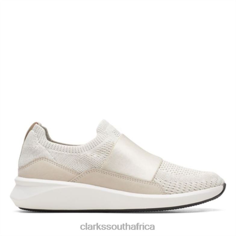 White Knit Clarks Un Rio Knit White Knit 840406216 Women Clarks White Knit