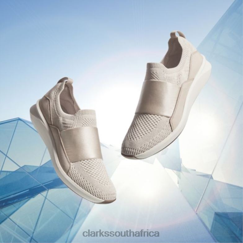 White Knit Clarks Un Rio Knit White Knit 840406216 Women Clarks White Knit