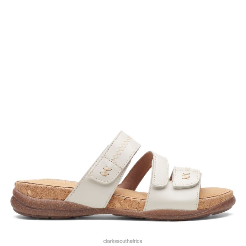 White Leather Roseville Bay White Leather Clarks 840406548 Women Clarks White Leather