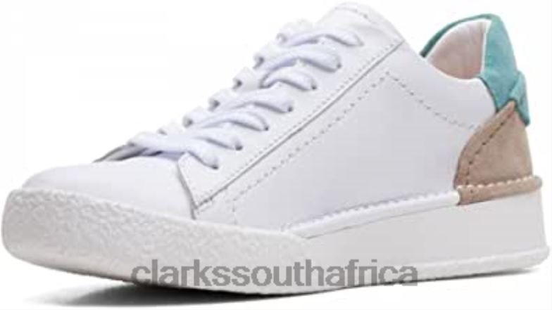 White Clarks Women's Craft Cup Lace Trainers 84040131 Women Clarks White